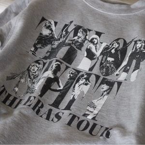Taylor Swift “The Eras Tour” grey crewneck sweatshirt SOLD OUT EVERYWHERE!